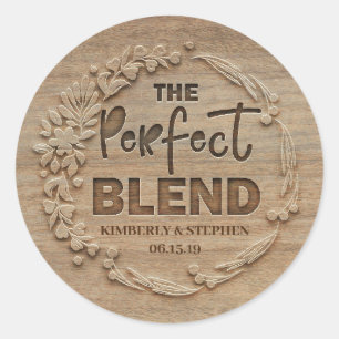 Sticker Rond Le Mariage de fusion parfait