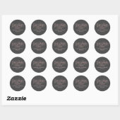 Sticker Rond Le Mariage de fusion parfait (Feuille)