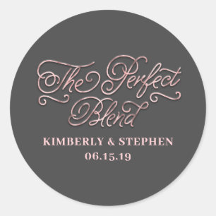 Sticker Rond Le Mariage de fusion parfait