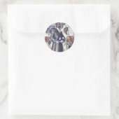 Sticker Rond Le Mariage de Mlle Samantha Johnson (Sac)