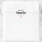 Sticker Rond Le mariage favori de Groom (Sac)