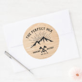 Sticker Rond Le Mariage parfait Faveur do-it-yourself Trail Mix (Enveloppe)