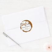 Sticker Rond Le Mariage Parfait Favorisé (Enveloppe)