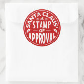 Sticker Rond Le marteau de Noël du Père Noël (Sac)