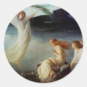 Sticker Rond Le martyre de Sainte Christine