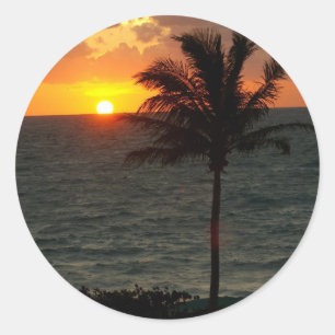 Sticker Rond Le matin a rompu