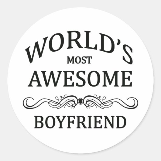 Sticker Rond Le meilleur ami du monde (Devant)