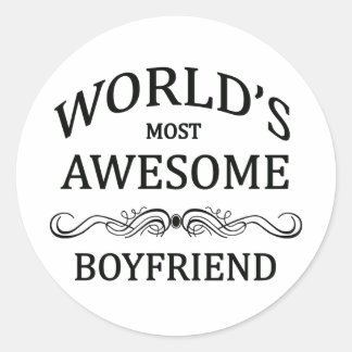 Sticker Rond Le meilleur ami du monde