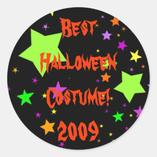 Sticker Rond Le meilleur costume de Halloween ! 2009