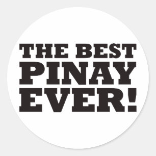 Sticker Rond Le meilleur Pinay jamais