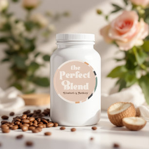 Sticker Rond Le Mélange Parfait Boho Round Wedding Favoriser