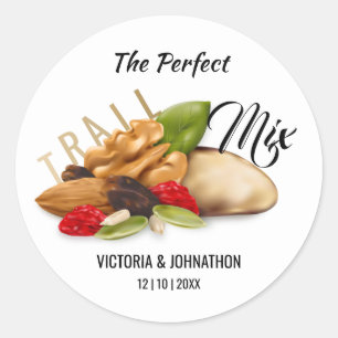 Sticker Rond Le mélange parfait de fruits et noix pour mariage