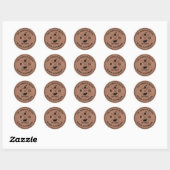 Sticker Rond Le Mélange Parfait Kraft Papier Café Mariage Favor (Feuille)