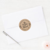 Sticker Rond Le Mélange Parfait Rustique Mariage Kraft Classic (Enveloppe)