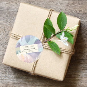 Sticker Rond Le Merci de retraite Abstrait contemporain privilé