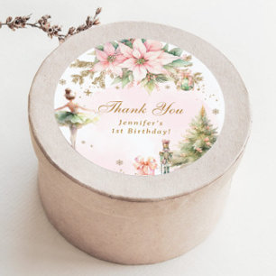 Sticker Rond Le Merci des nederland hivernaux de Nutcracker