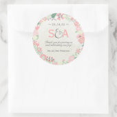 Sticker Rond Le Merci floral lunaire est favorable (Sac)