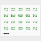 Sticker Rond Le Merci ne paie pas mes factures (Feuille)