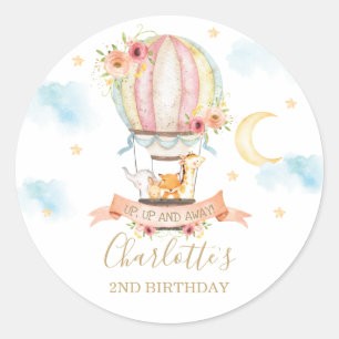 Sticker Rond Le Merci préféré des animaux d'anniversaire des
