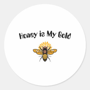 Sticker Rond Le miel est mon or