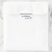 Sticker Rond Le Minnesota est Cool - et froid ! (Sac)