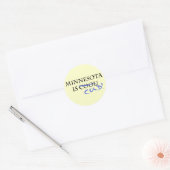 Sticker Rond Le Minnesota est Cool - et froid ! (Enveloppe)