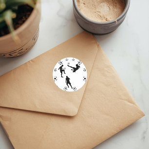 Sticker Rond Le Monde d'autocollant de Football