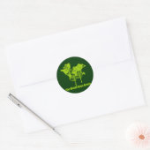 Sticker Rond Le monde devient écossais (Enveloppe)
