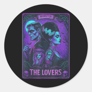 Sticker Rond Le Monster Frankenstein Et Marier Les Amateurs Tar