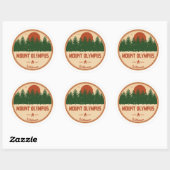 Sticker Rond Le mont Olympus Wilderness Utah (Feuille)