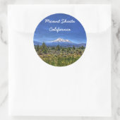 Sticker Rond Le mont Shasta (Sac)