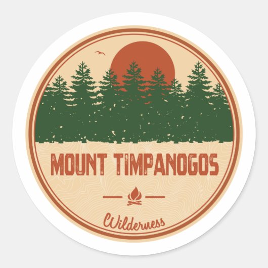 Sticker Rond Le Mont Timpanogos Wilderness Utah (Devant)