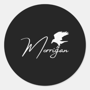 Sticker Rond Le Morrigan, Déesse Celtique De La Guerre, Pagan,