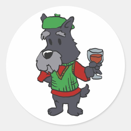 Sticker Rond Le Mouchoir choose (Devant)