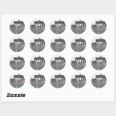 Sticker Rond Le mur de Berlin (Feuille)