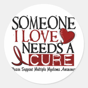 Sticker Rond Le Myélome Multiple A BESOIN D'UN TRAITEMENT 1