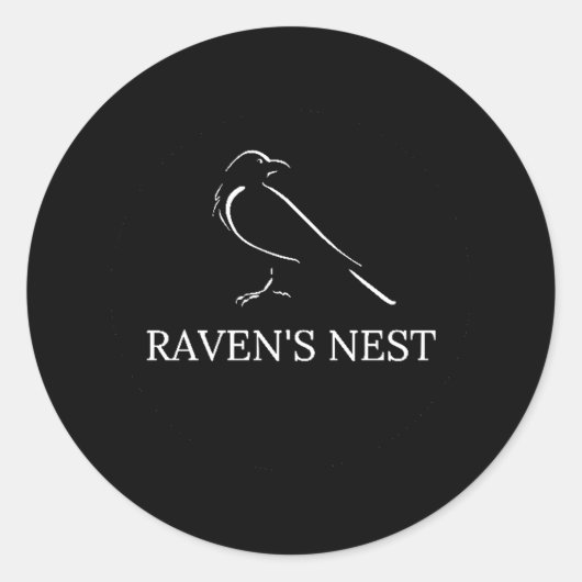 STICKER ROND LE NEST DE RAVEN (Devant)
