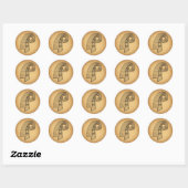 Sticker Rond Le noeud d'Inanna (Feuille)