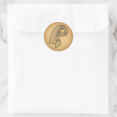 Sticker Rond Le noeud d'Inanna (Sac)