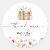 Sticker Rond Le nouveau chapitre commence la Fête des mariées F (Devant)