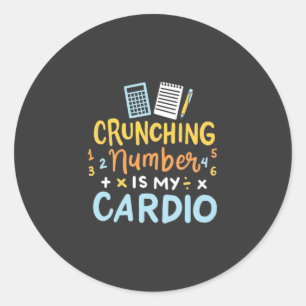 Sticker Rond Le Numéro D'Arrêt Comptable Est Mon Cardio