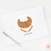 Sticker Rond Le pain du Croissant (Enveloppe)