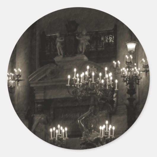 Sticker Rond Le Palais Garnier Paris France (Devant)