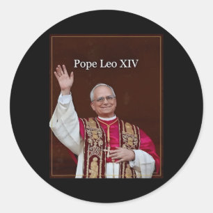 Sticker Rond Le Pape Leo Xiv