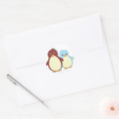 Sticker Rond Le paradis des pingouins (Enveloppe)