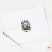 Sticker Rond Le Parc national de Denali (Enveloppe)