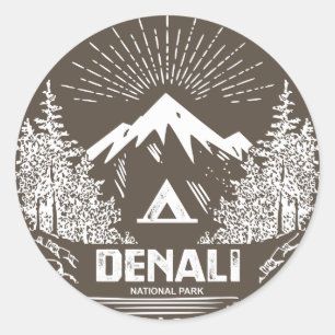 Sticker Rond Le Parc national de Denali