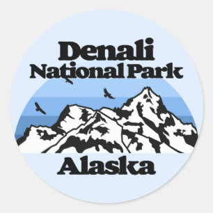 Sticker Rond Le Parc national de Denali