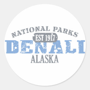 Sticker Rond Le Parc national de Denali