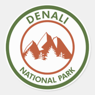 Sticker Rond Le Parc national de Denali